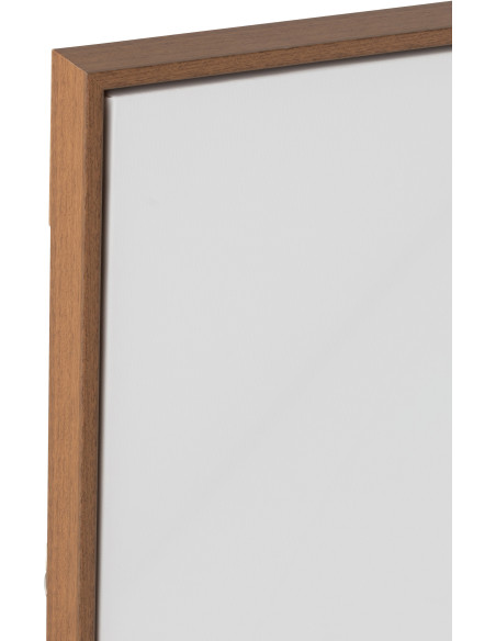 Toile murale originale imprimée Tête de Yack 143x103 Cadre en bois de pin Marron Blanc Gavlon - 2