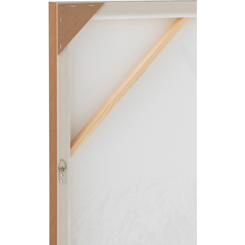 Toile murale originale imprimée Tête de Yack 143x103 Cadre en bois de pin Marron Blanc Gavlon - 3