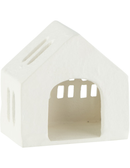 Photophore original Maison 9 cm en Métal Blanc Goa - 5