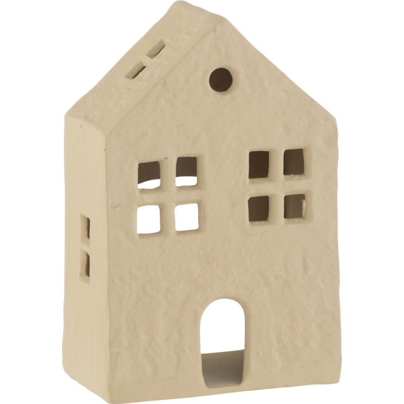 Photophore original Maison 12 cm en Métal Beige Goa - 3