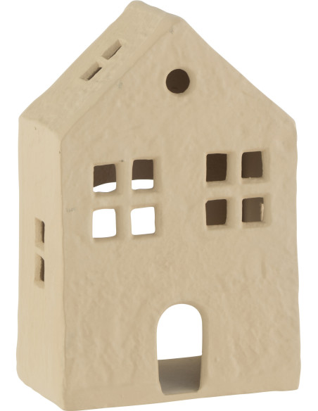 Photophore original Maison 12 cm en Métal Beige Goa - 3