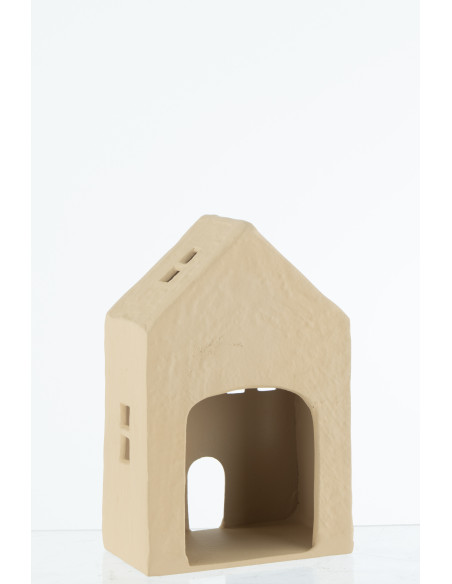 Photophore original Maison 12 cm en Métal Beige Goa - 5