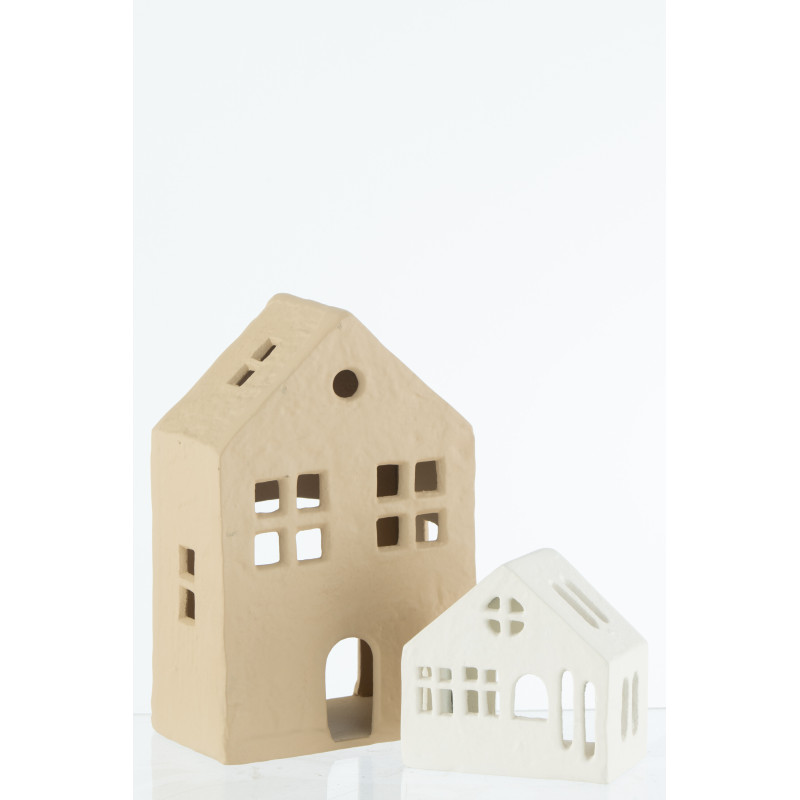 Photophore original Maison 12 cm en Métal Beige Goa - 7