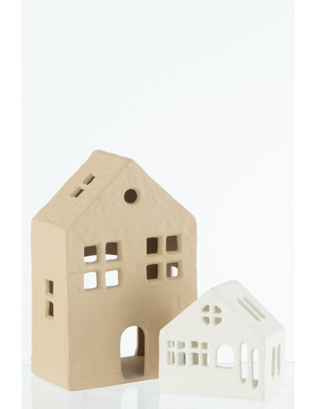 Photophore original Maison 12 cm en Métal Beige Goa - 7