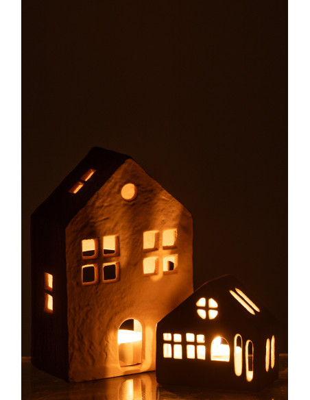 Photophore original Maison 12 cm en Métal Beige Goa - 8