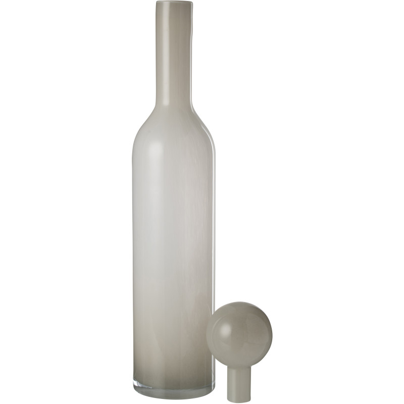 Bouteille décorative XXL avec bouchon Hauteur 75 cm en Verre Gris Uni - 3