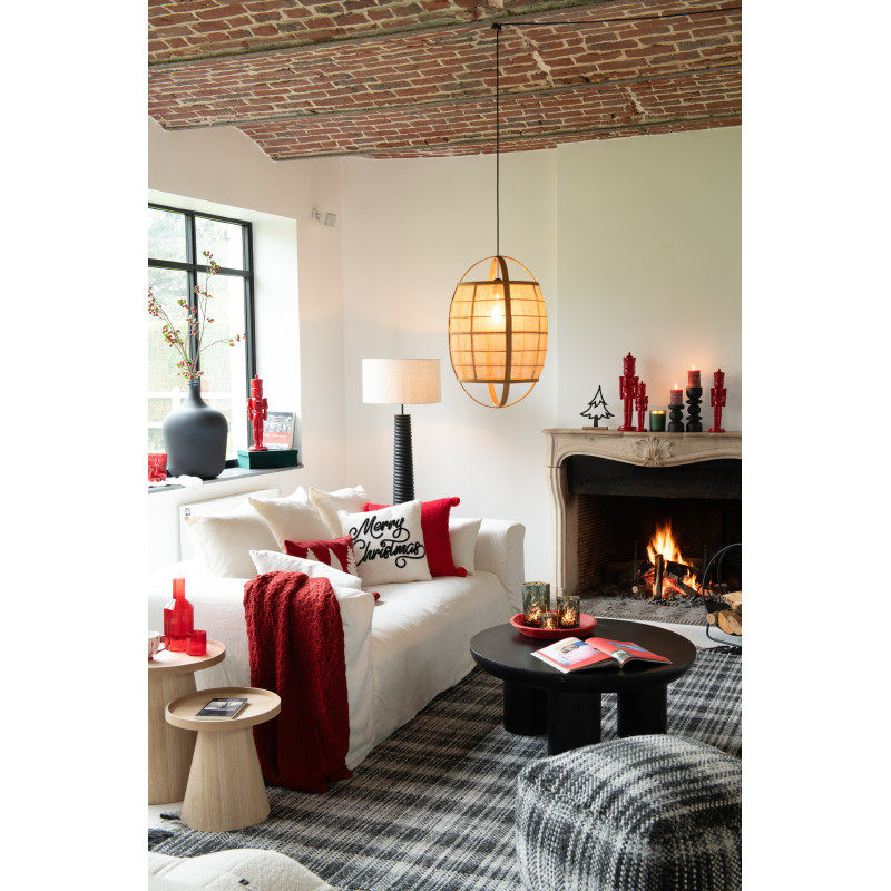 Photophore moderne Diamètre 12 cm en Verre Vert Motif feuilles Covin - 2