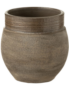 Cache-pot en Céramique Marron Gio Diamètre 15 cm - 1