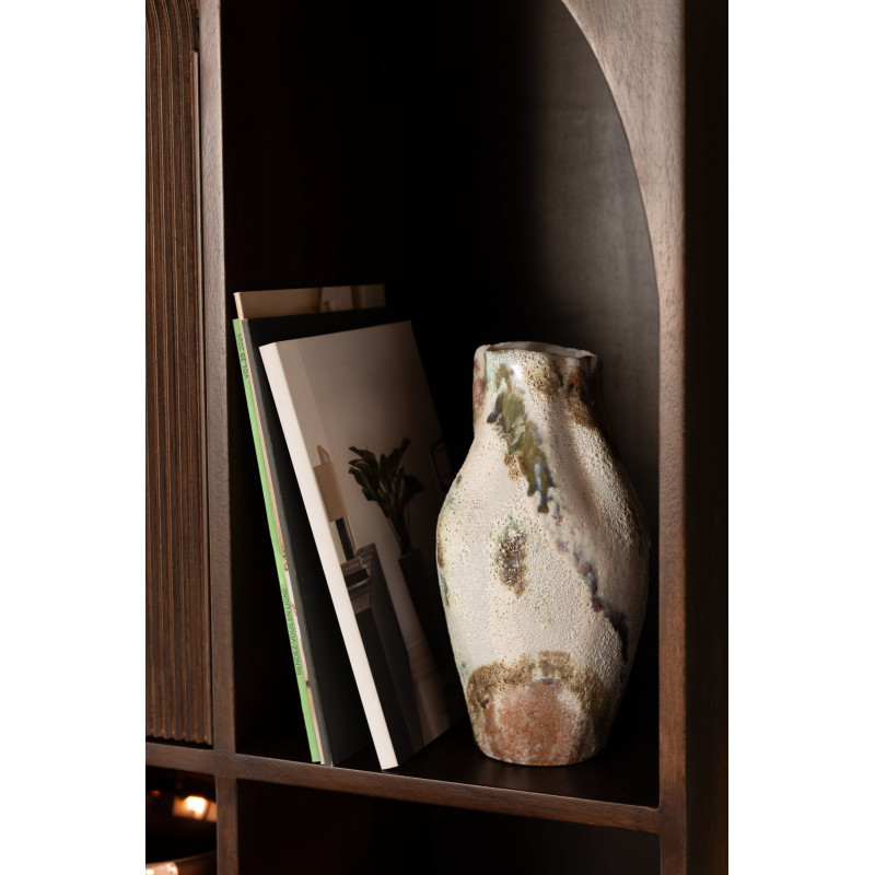 Vase original Ovale Hauteur 26 cm en Argile Beige Moon - 2