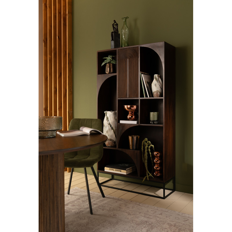 Vase original Ovale Hauteur 46 cm en Argile Beige Moon - 2