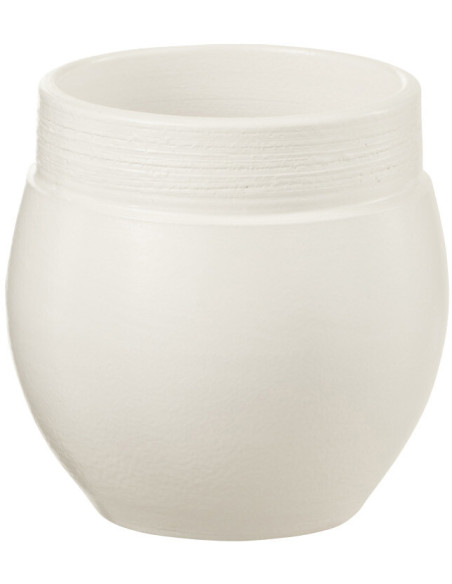 Cache-pot en Céramique Blanc Gio Diamètre 15 cm - 1
