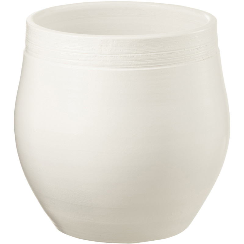 Cache-pot en Céramique Blanc Gio Diamètre 29 cm - 1