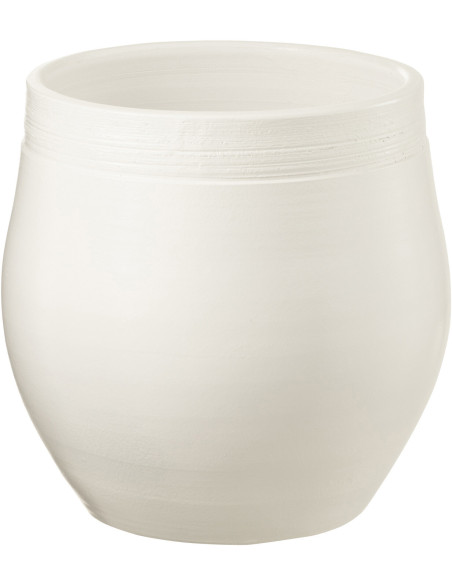 Cache-pot en Céramique Blanc Gio Diamètre 29 cm - 1