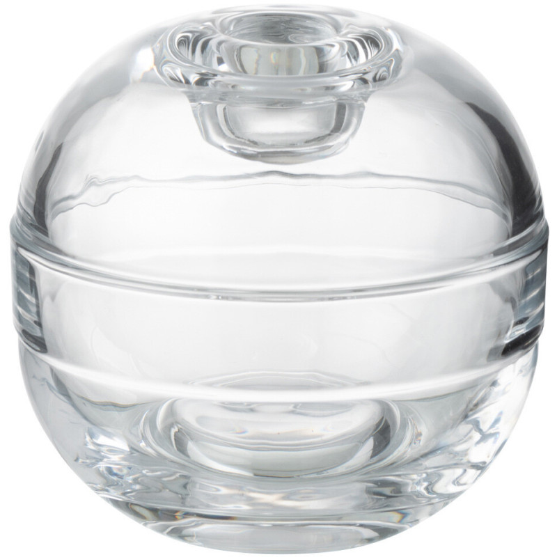 Bougeoir original boule 11 cm en Verre Transparent Selira - 1