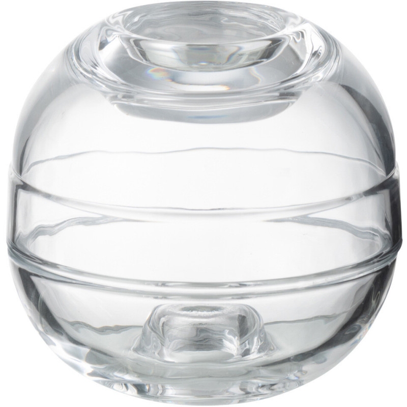 Bougeoir original boule 11 cm en Verre Transparent Selira - 3