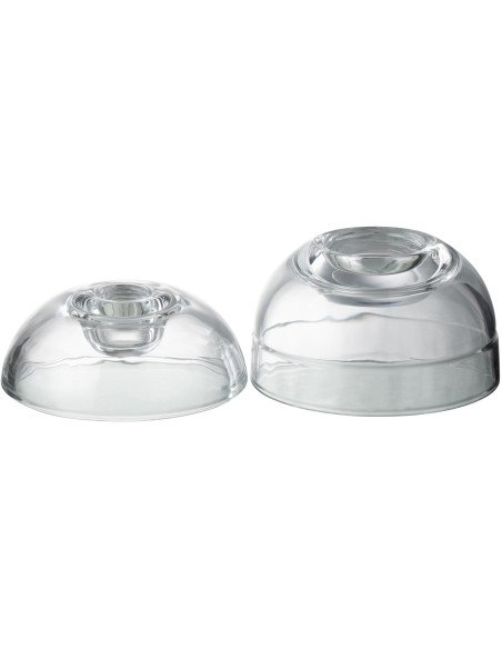 Bougeoir original boule 11 cm en Verre Transparent Selira - 5