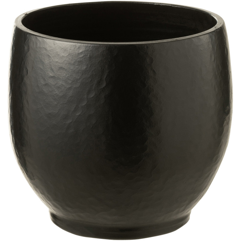 Cache-pot en Céramique Noir Ying Diamètre 33 cm J-Line - 1