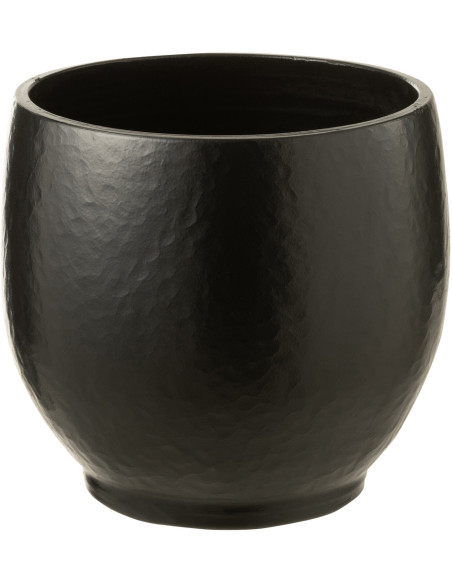 Cache-pot en Céramique Noir Ying Diamètre 33 cm J-Line - 1