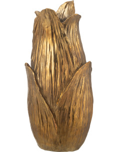 Vase original Pétales XL Hauteur 51 cm en Résine Doré Nebu - 1