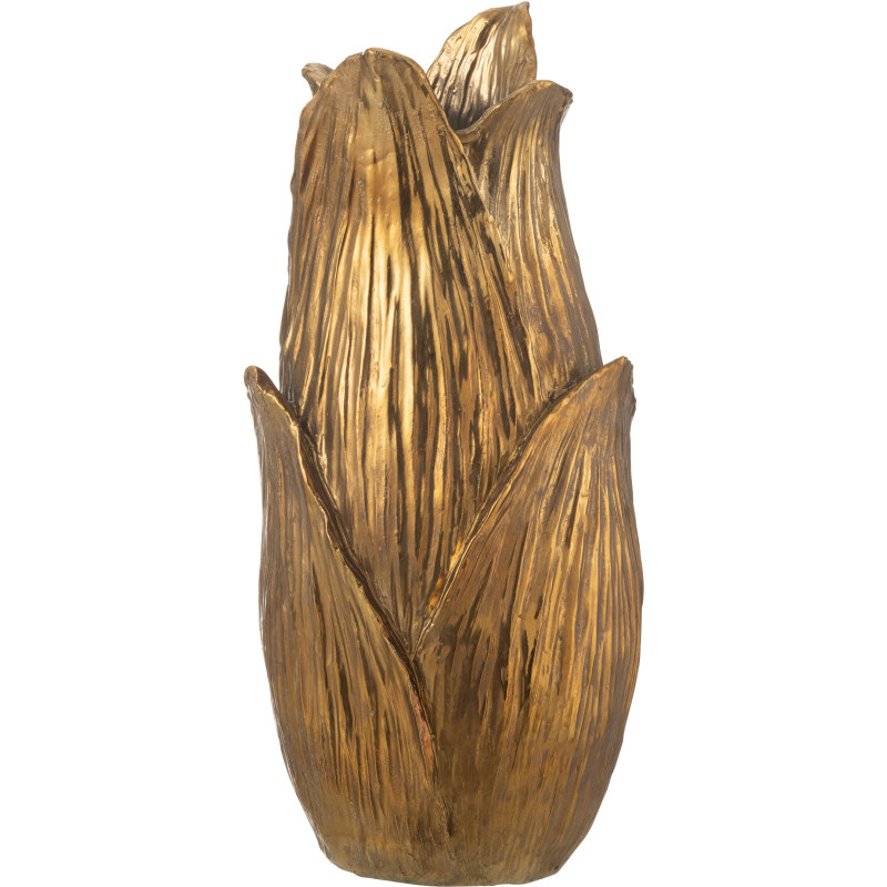 Vase original Pétales XL Hauteur 51 cm en Résine Doré Nebu - 1