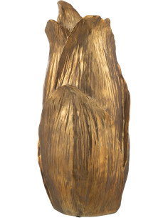 Vase original Pétales XL Hauteur 60 cm en Résine Doré Nebu - 1