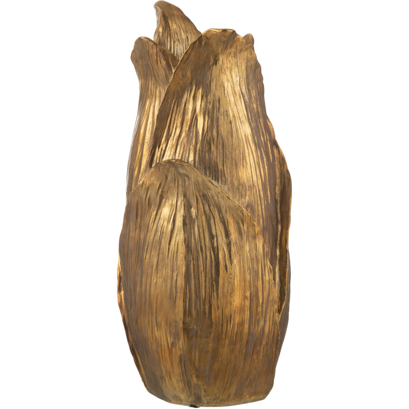 Vase original Pétales XL Hauteur 60 cm en Résine Doré Nebu - 1