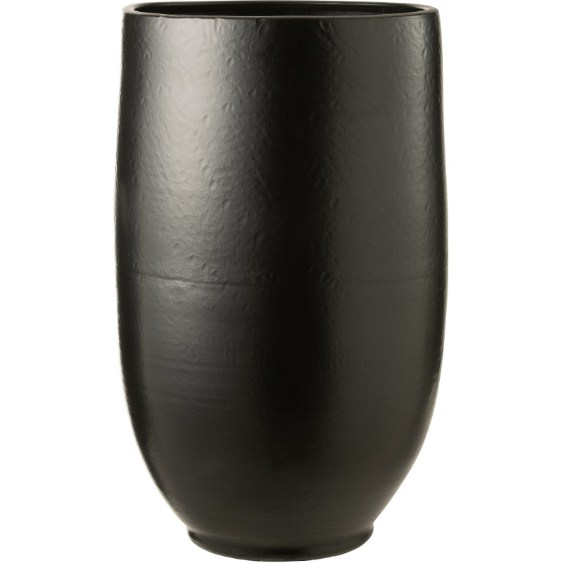 Vase Jarre XL Ying Hauteur 60 cm en Céramique Noir - 1