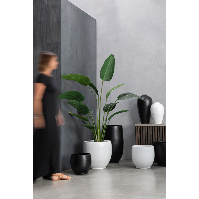Vase Jarre XL Ying Hauteur 60 cm en Céramique Noir - 2