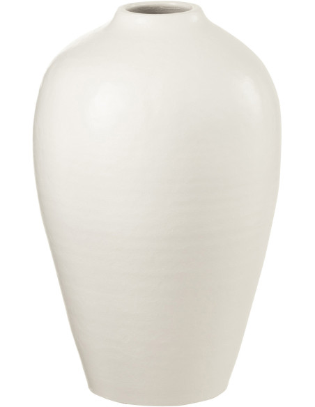 Vase Jarre Ying Hauteur 35 cm en Céramique Blanc - 1