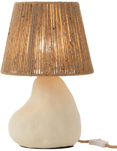 Lampe à poser originale organique Hauteur 40 cm en Grès...