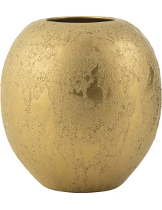 Vase moderne Boule Hauteur 40 cm en Céramique Doré Paldy - 1