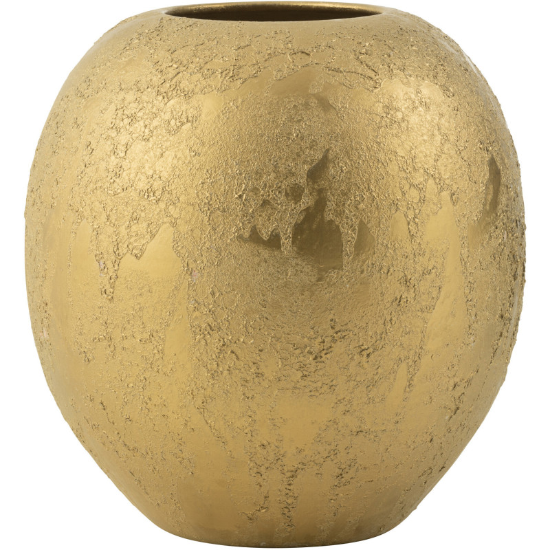 Vase moderne Boule Hauteur 40 cm en Céramique Doré Paldy - 1
