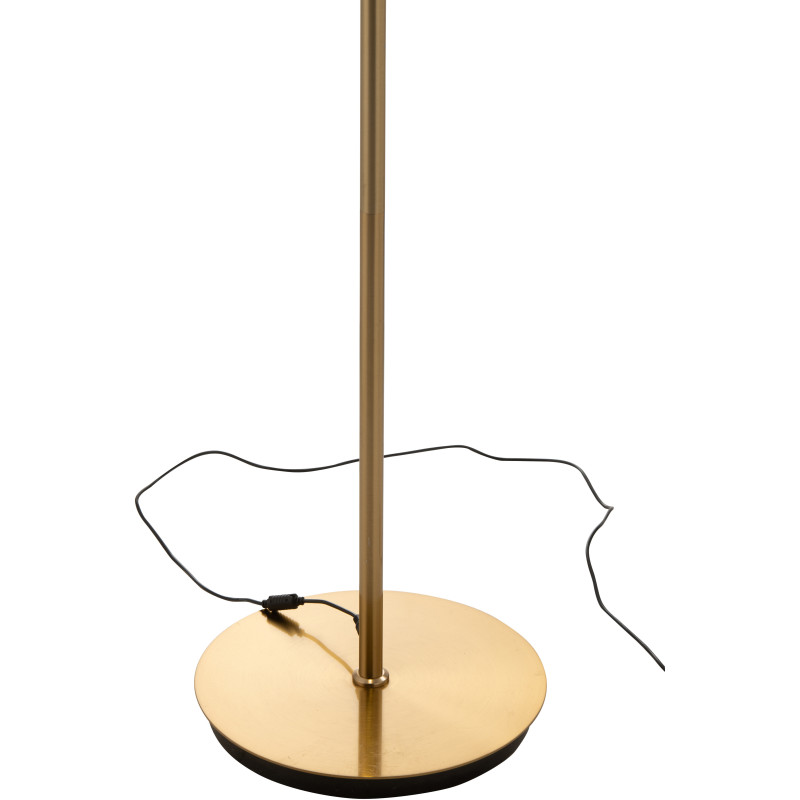 Lampadaire originale Led Hauteur 168 cm en Verre Ambre Métal Doré Relor - 5