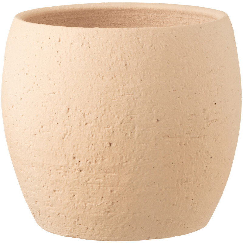 Cache-pot en Céramique Beige Enya Diamètre 28 cm - 1
