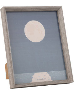 Cadre photo original en Bois Taupe pour photo 20x25 cm Sylvie - 1