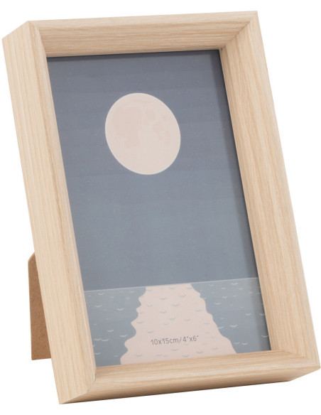 Cadre photo original en Bois Naturel pour photo 10x15 cm Sylvie - 1