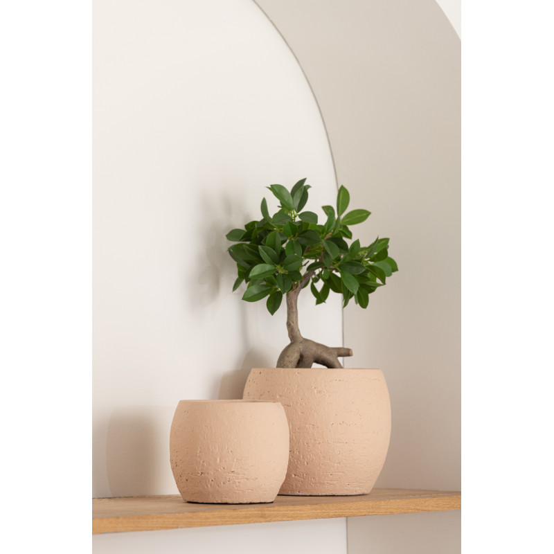 Cache-pot en Céramique Beige Enya Diamètre 28 cm - 2