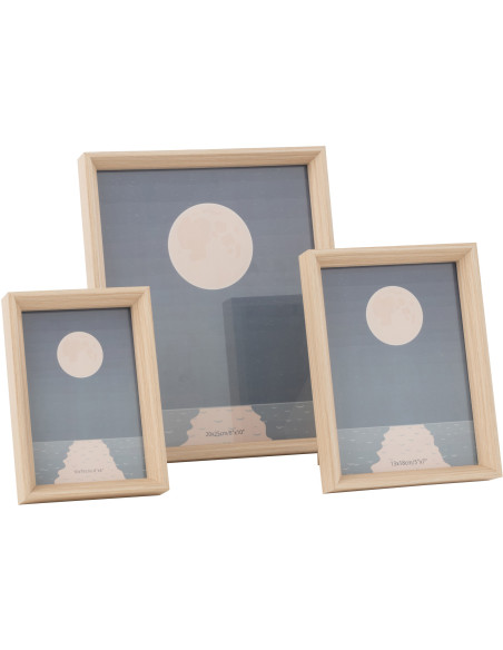 Cadre photo original en Bois Naturel pour photo 20x25 cm Sylvie - 3