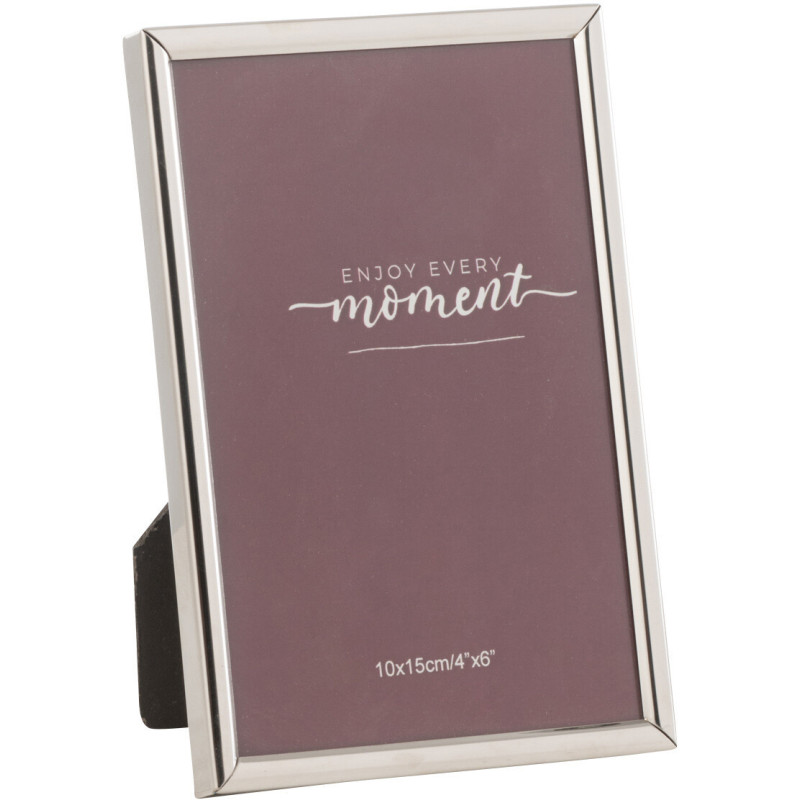Cadre photo moderne chic en Métal Argenté pour photo 10x15 cm Tracy - 1