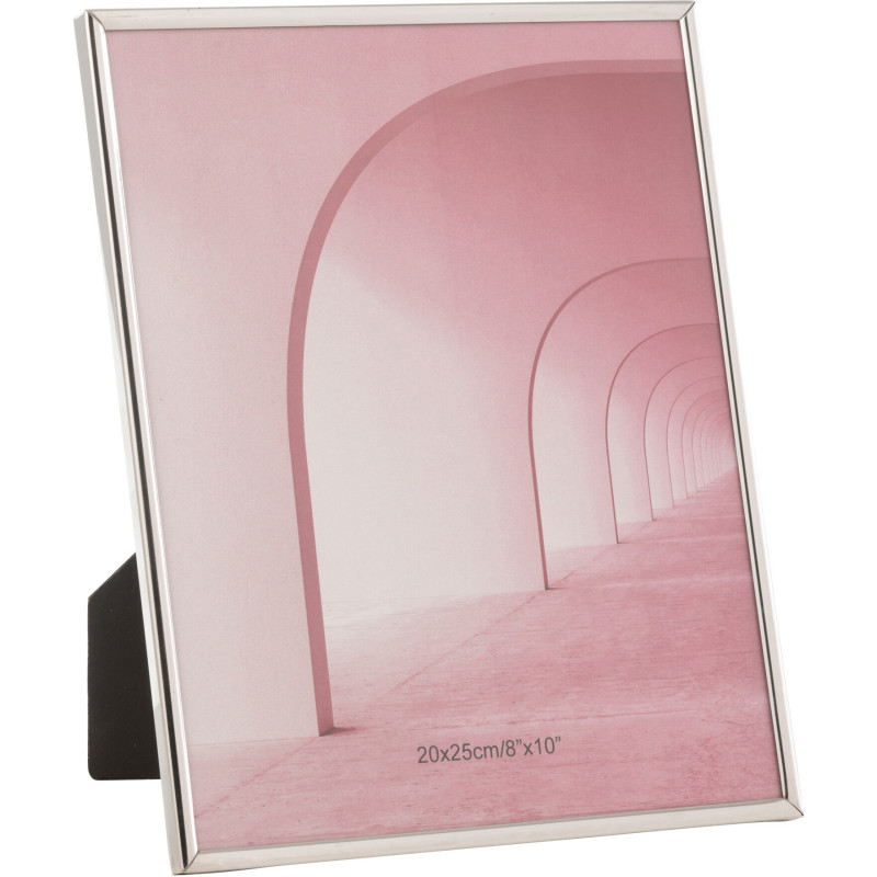Cadre photo moderne chic en Métal Argenté pour photo 20x25 cm Tracy - 1