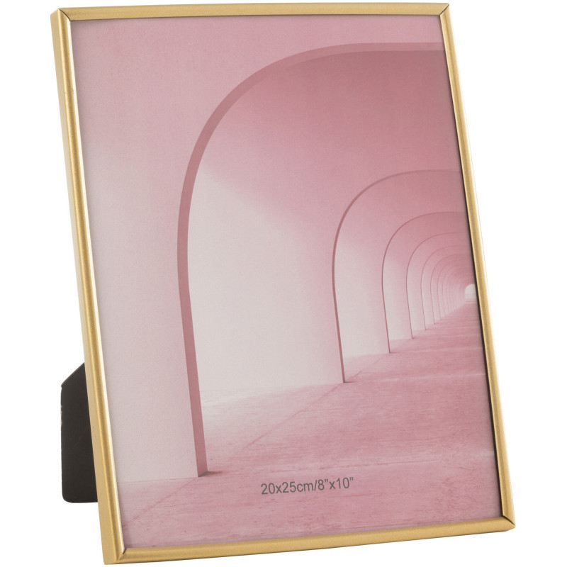 Cadre photo moderne chic en Métal Doré Mat pour photo 20x25 cm Tracy - 1