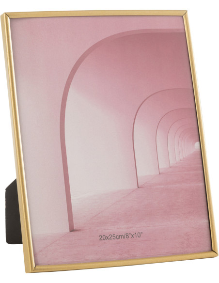 Cadre photo moderne chic en Métal Doré Mat pour photo 20x25 cm Tracy - 1