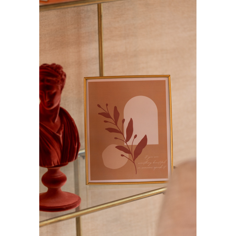 Cadre photo moderne chic en Métal Doré Mat pour photo 20x25 cm Tracy - 2