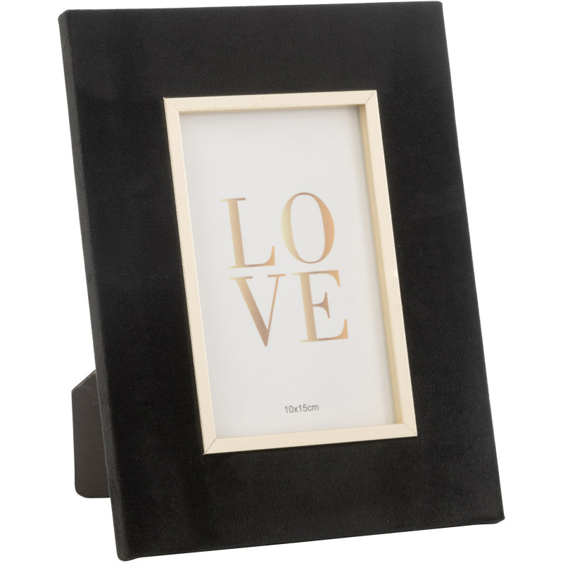 Cadre photo original en Velours Noir pour photo 10x15 cm Dita - 1