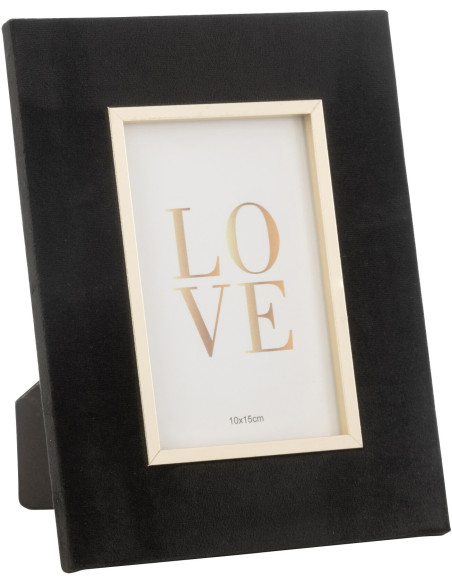Cadre photo original en Velours Noir pour photo 10x15 cm Dita - 1