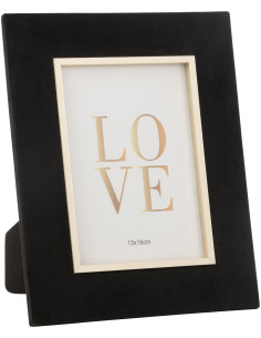 Cadre photo original en Velours Noir pour photo 13x18 cm Dita - 1