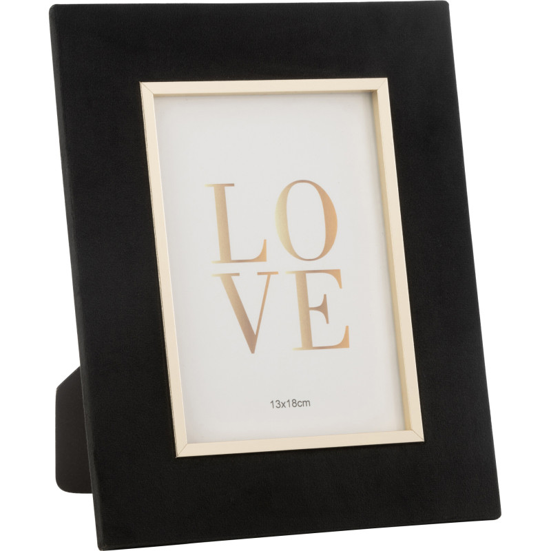 Cadre photo original en Velours Noir pour photo 13x18 cm Dita - 1