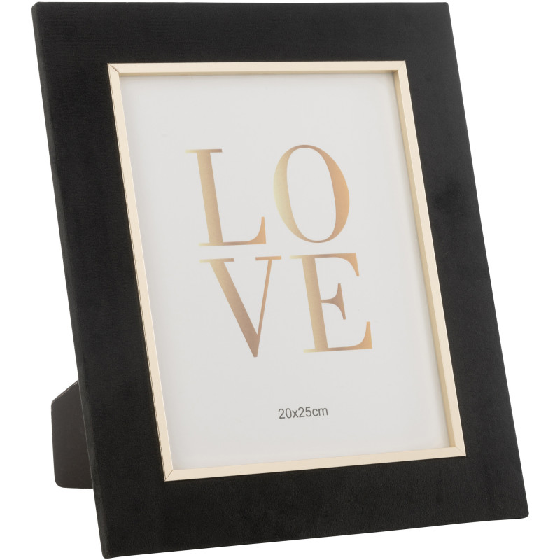 Cadre photo original en Velours Noir pour photo 20x25 cm Dita - 1