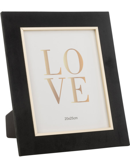 Cadre photo original en Velours Noir pour photo 20x25 cm Dita - 1
