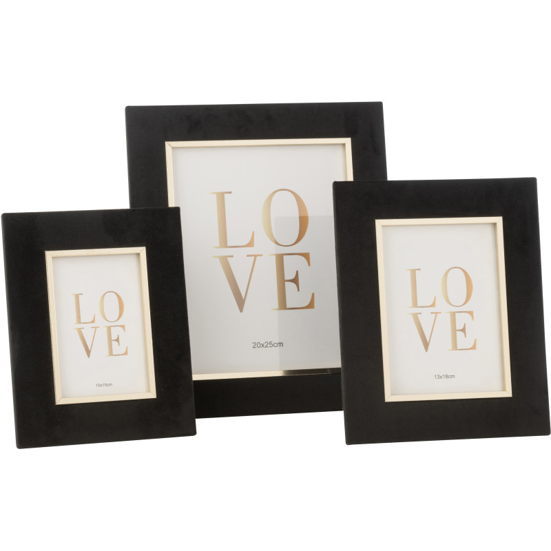 Cadre photo original en Velours Noir pour photo 20x25 cm Dita - 3